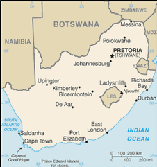 Map of South Africa