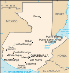 Map of Guatemala